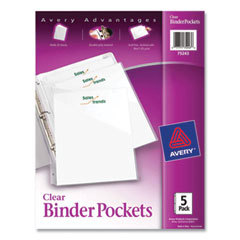 Binder Pockets: Clear